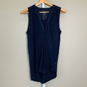 GAP Linen Sleeveless V-neck Tunic Tank